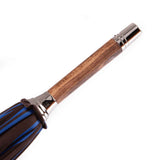 Ostrich Leather Handle Solid Stick Umbrella