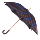 Ostrich Leather Handle Solid Stick Umbrella