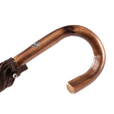 Polished Italian Chestnut Solid Stick Umbrella