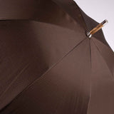 Polished Italian Chestnut Solid Stick Umbrella