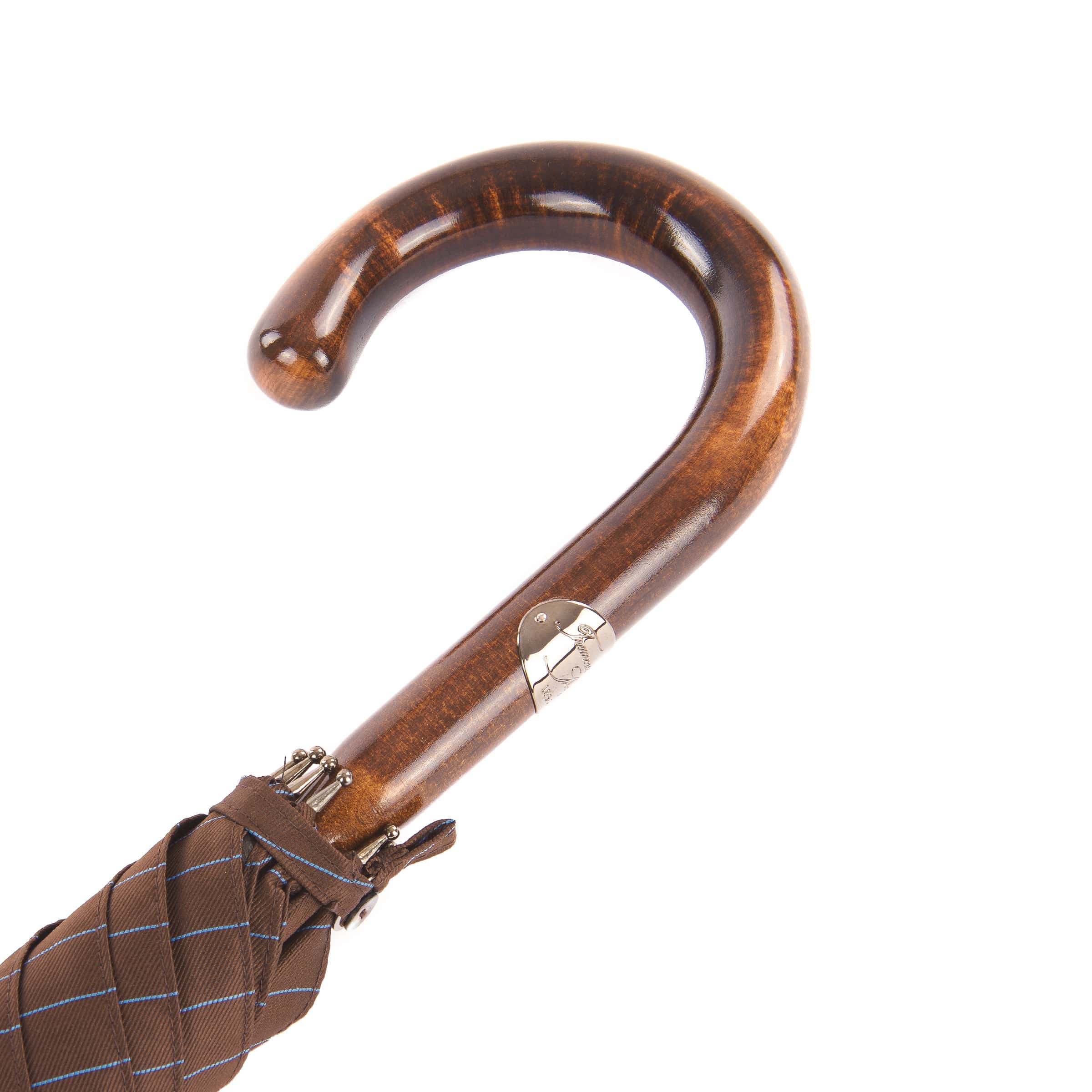 Polished Canadian Maple Wood Solid Stick Umbrella