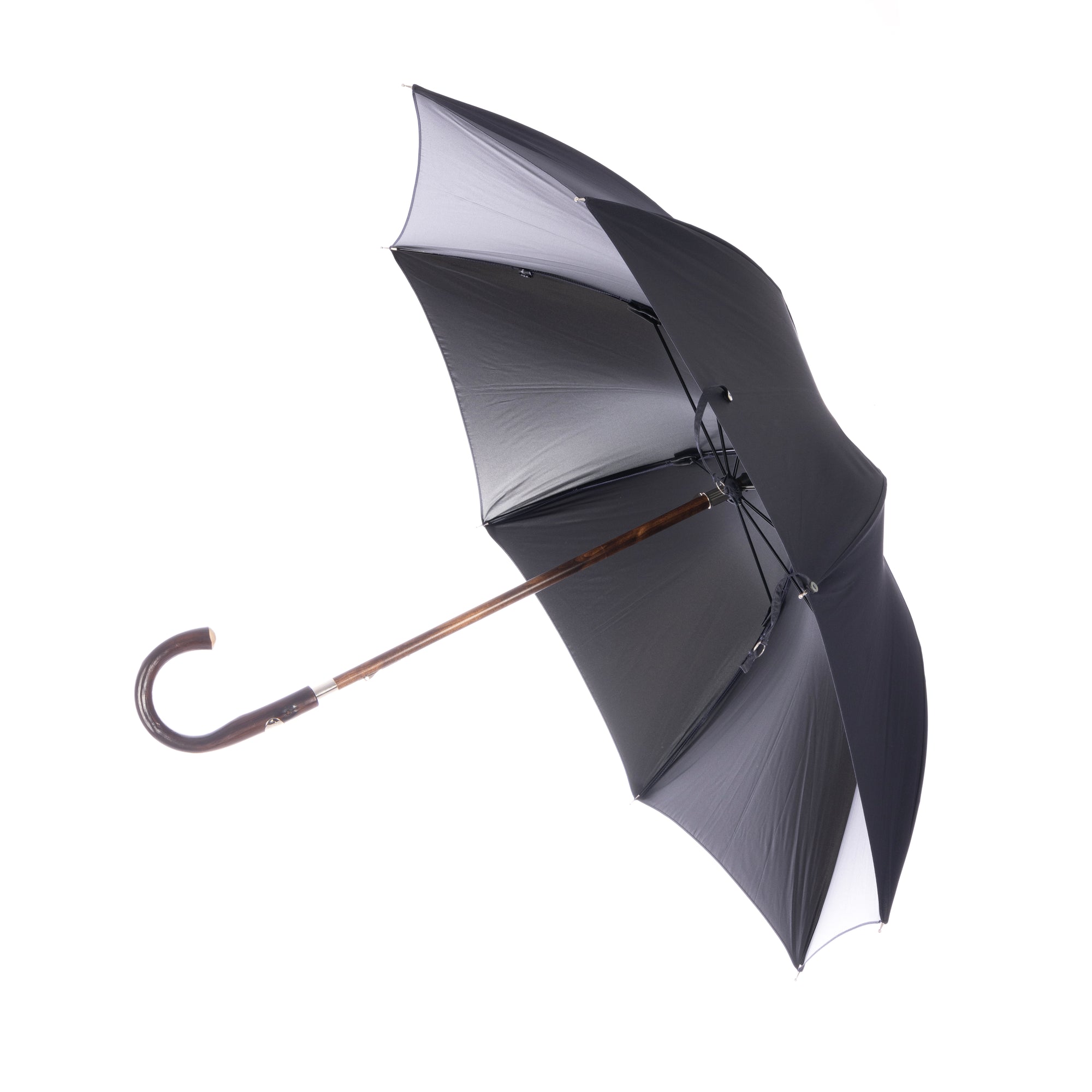 Traveler Umbrella with Chestnut Handle  - Detachable handle and tip