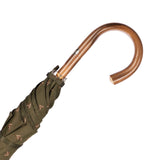 Polished Italian Chestnut Solid Stick Umbrella