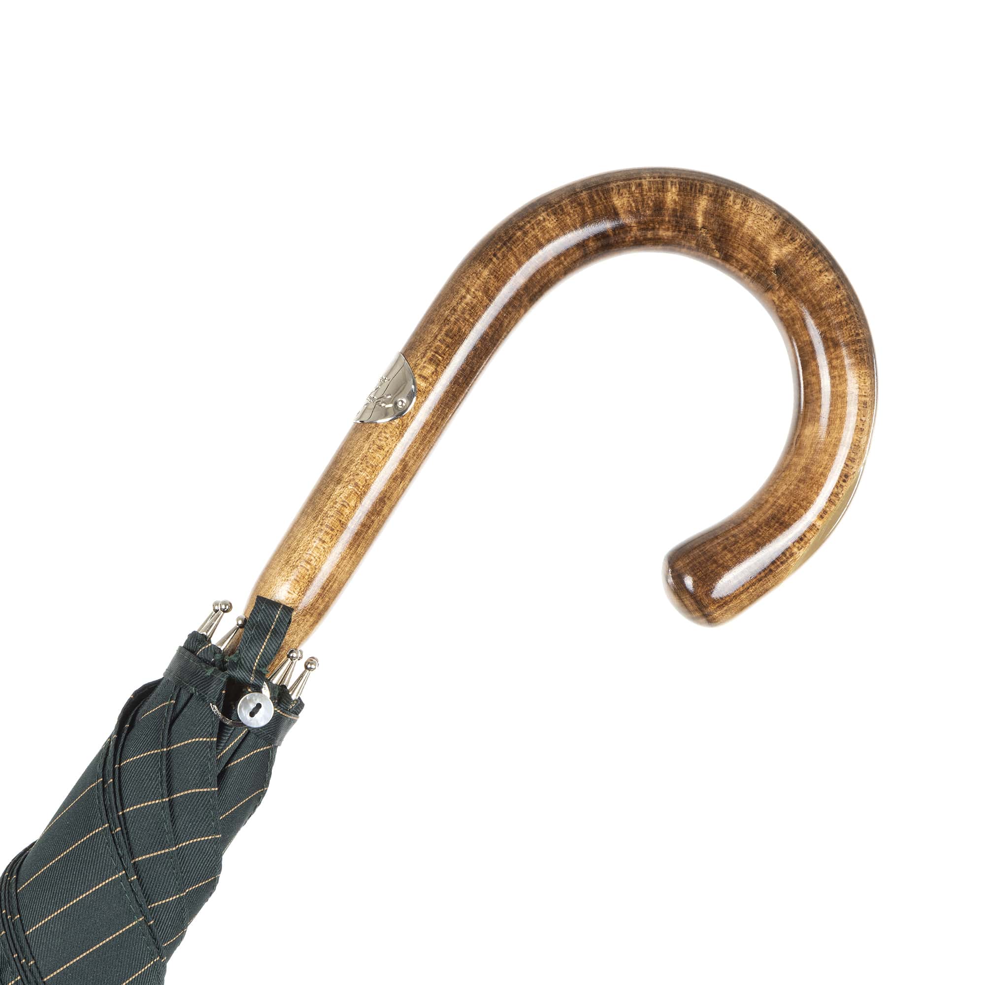 Polished Canadian Maple Wood Solid Stick Umbrella