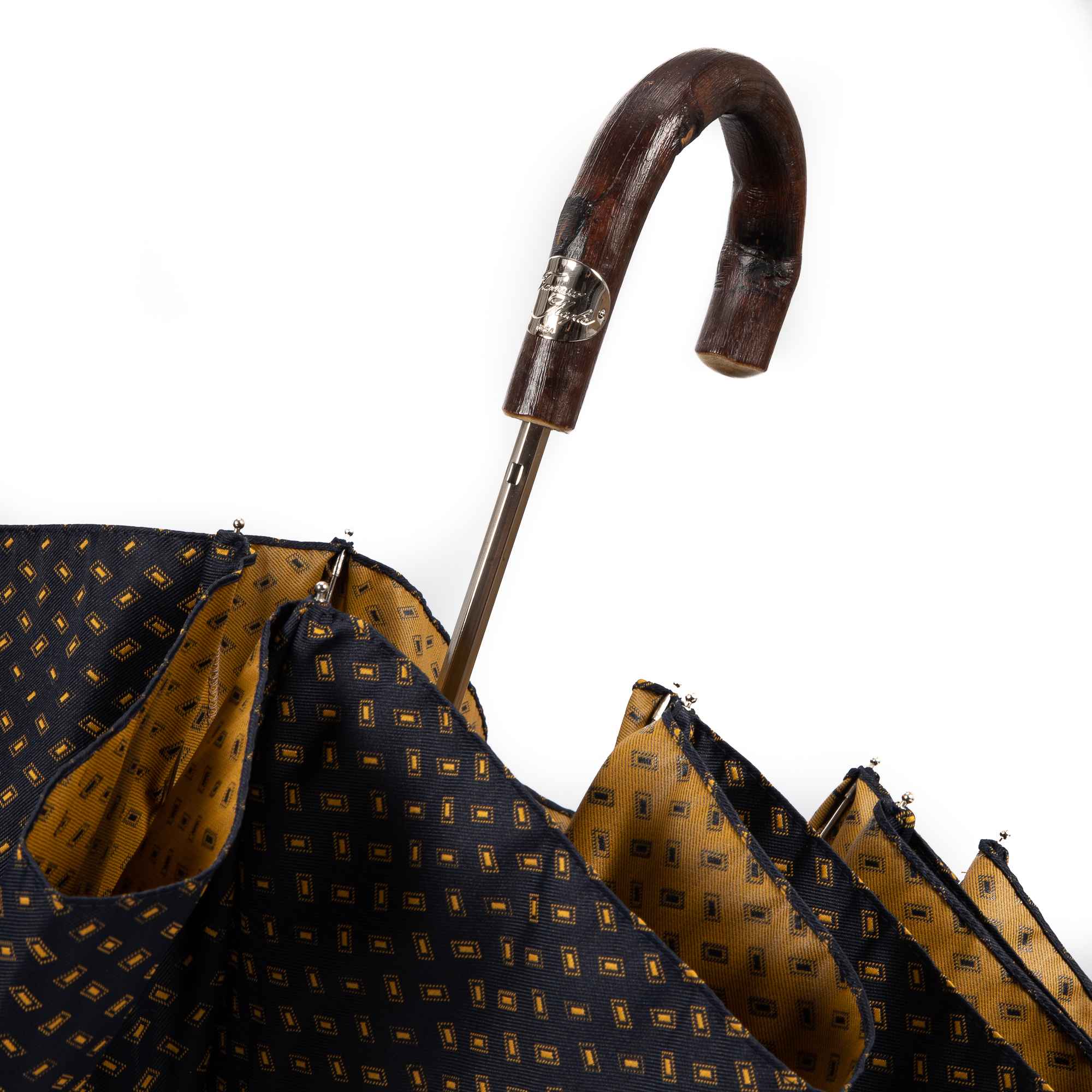 Natural Chestnut Folding Umbrella