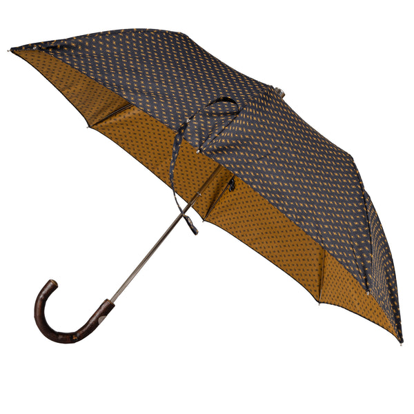 Folding Umbrella with Natural Chestnut Handle