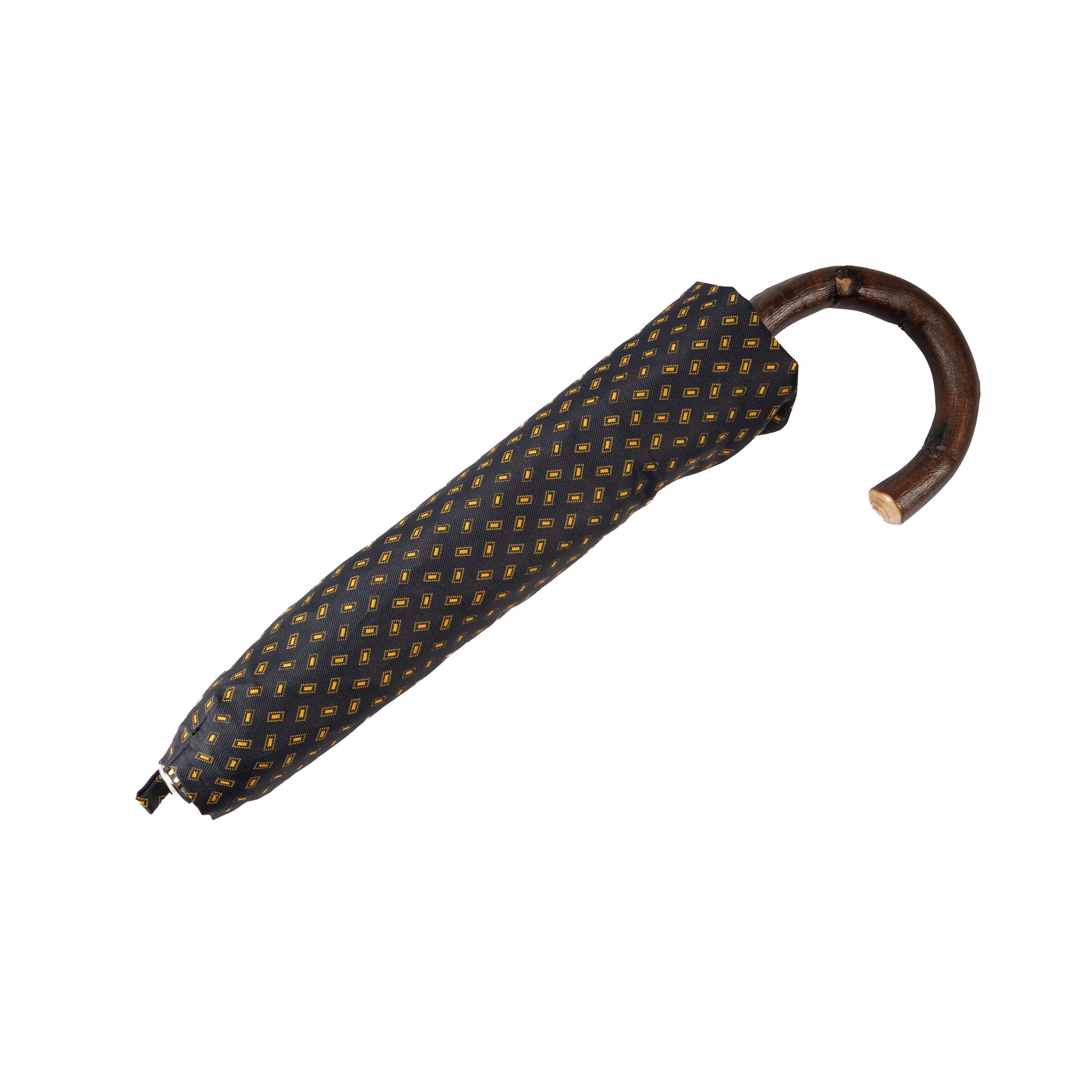 Folding Umbrella with Natural Chestnut Handle